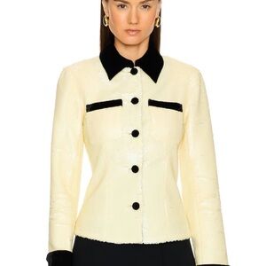 L'Academie Cream and Black Blazer